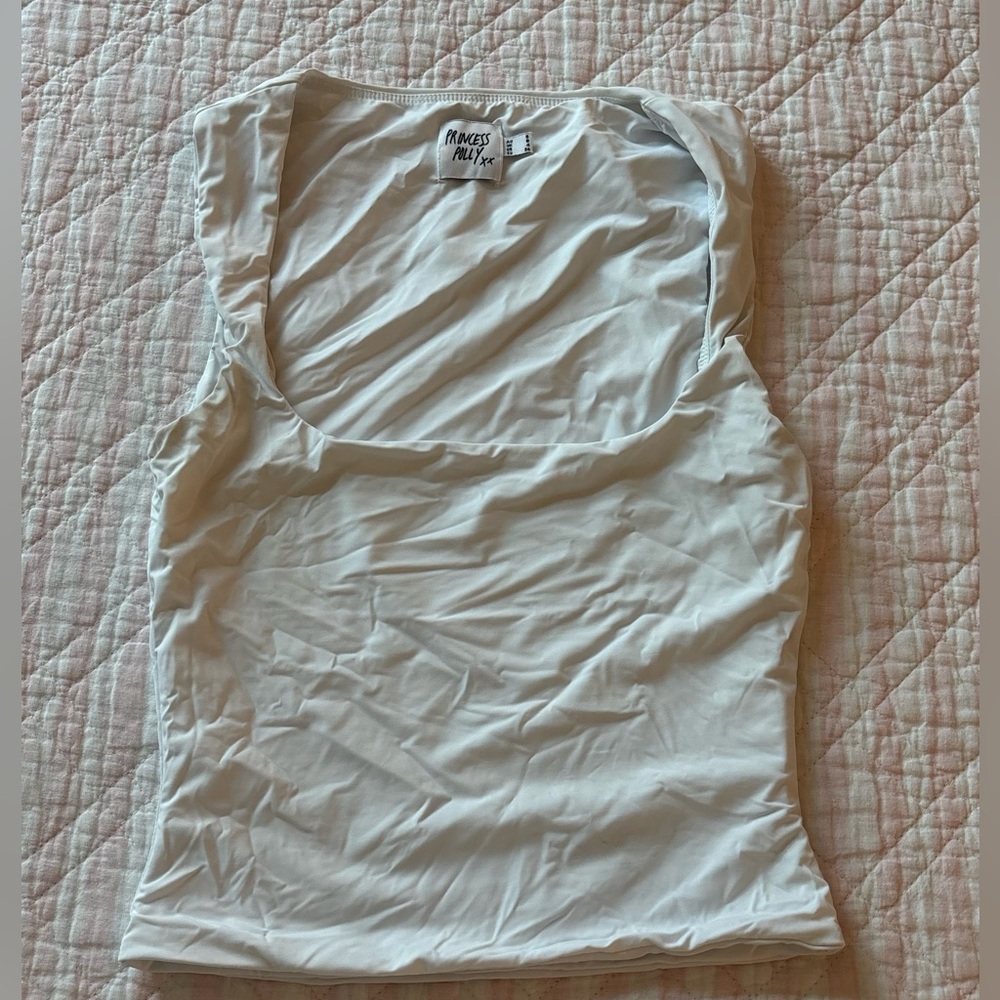 Princess Polly Cream Tank Top